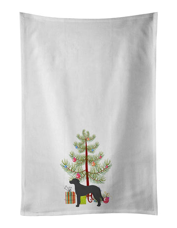 Black Goldador Christmas Tree Kitchen Towel Set