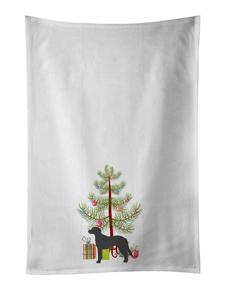 Black Goldador Christmas Tree Kitchen Towel Set