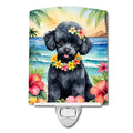 Black Poodle Luau Decorative Night-Light