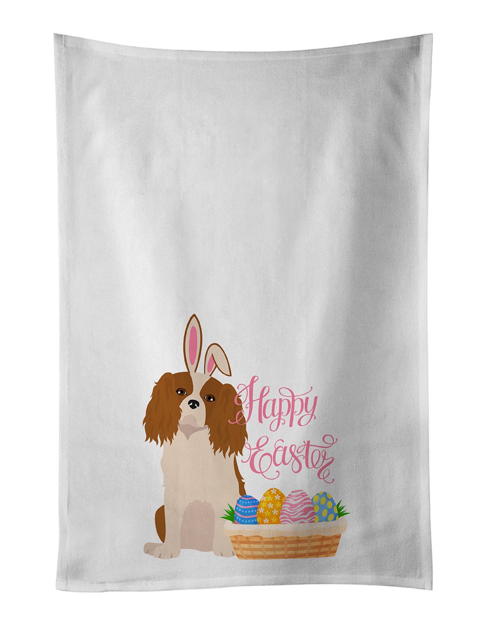 Blenheim Cavalier Spaniel Easter Kitchen Towel Set
