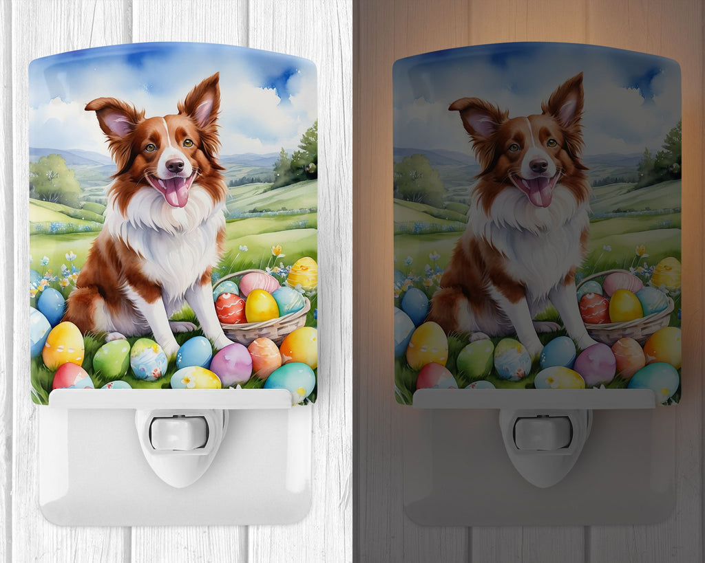 Border Collie Easter Egg Hunt Night Light