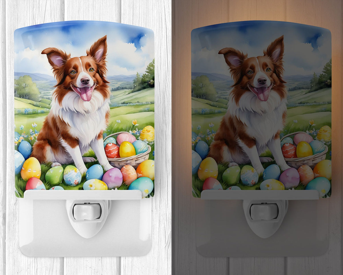 Border Collie Easter Egg Hunt Night Light