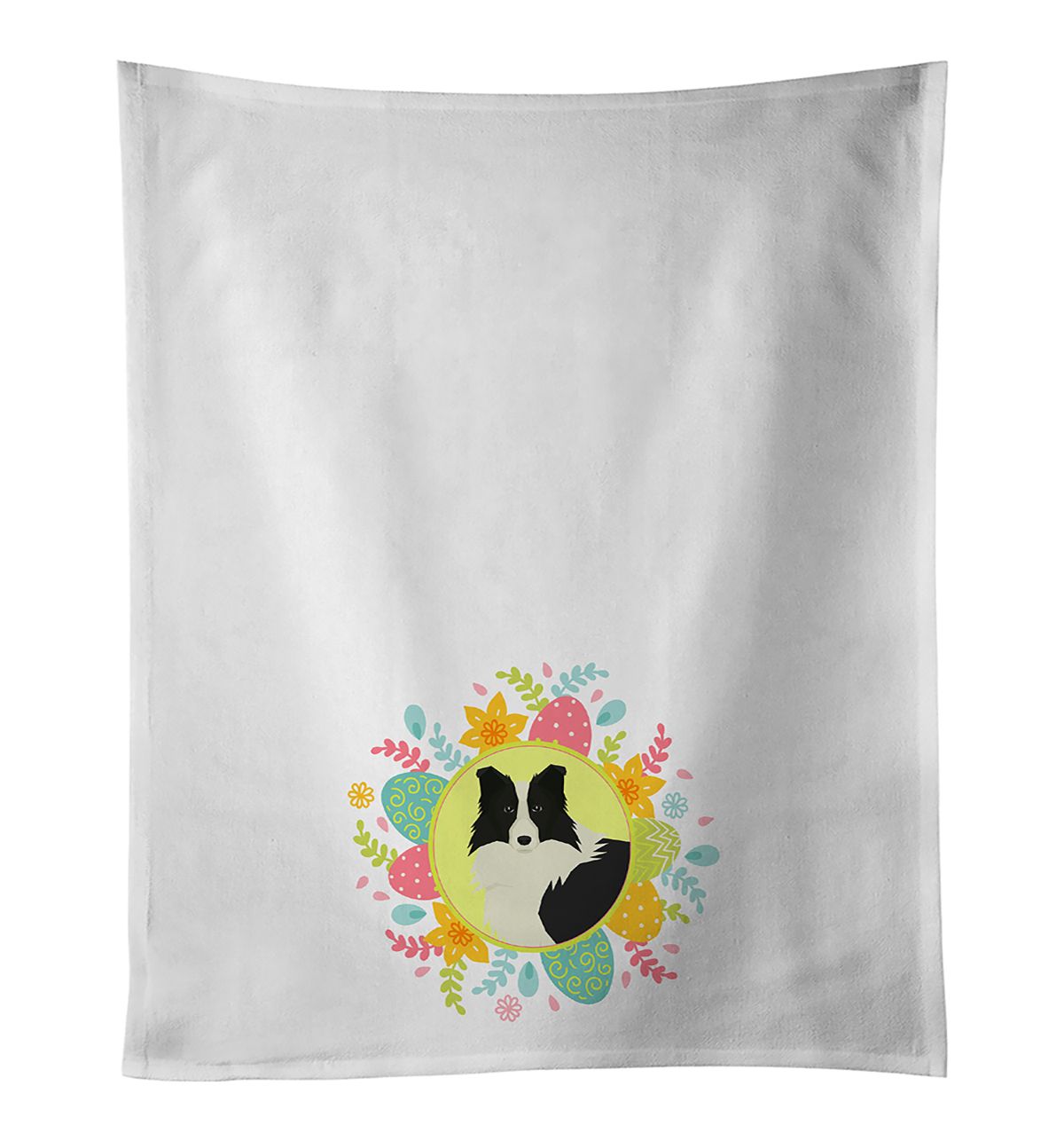Border Collie Easter Kitchen Towel Set