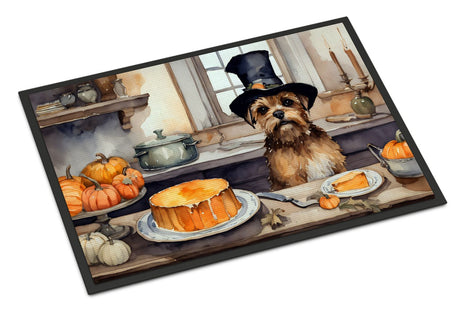 Border Terrier Fall Pumpkins Doormat