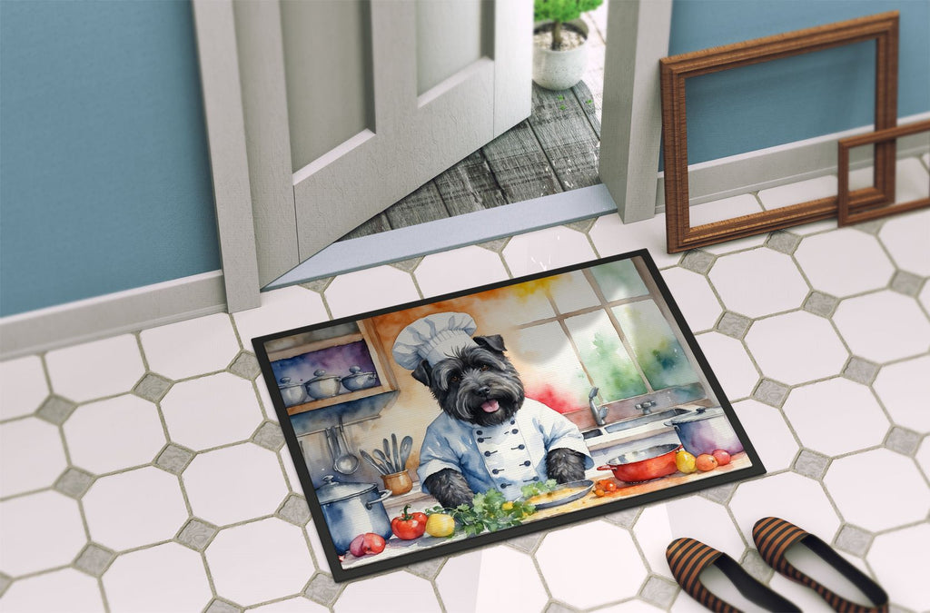Bouvier des Flandres Chef Artwork Doormat