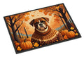 Boxer Fall Artwork Doormat for a Seasonal Entry