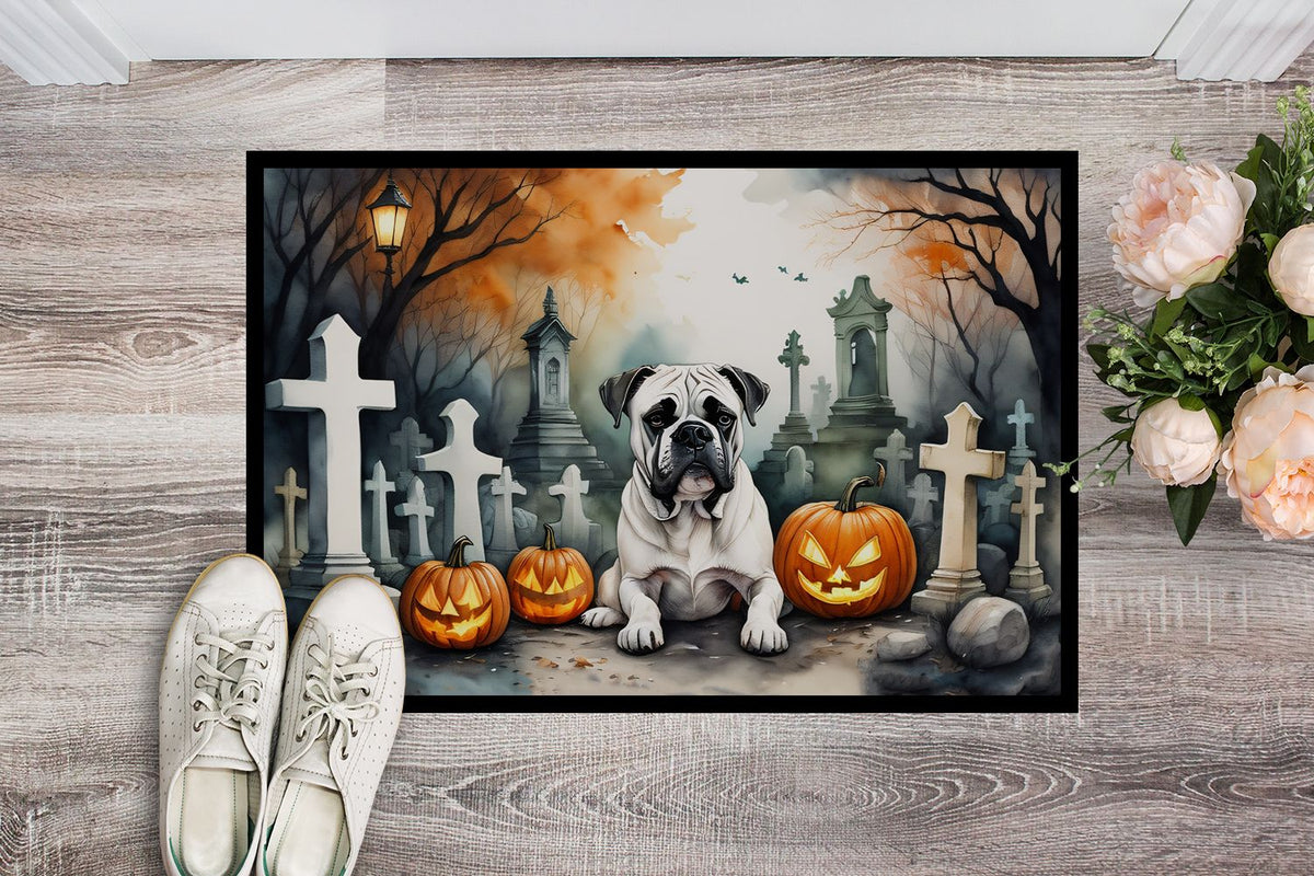 Spooky Boxer Halloween Doormat
