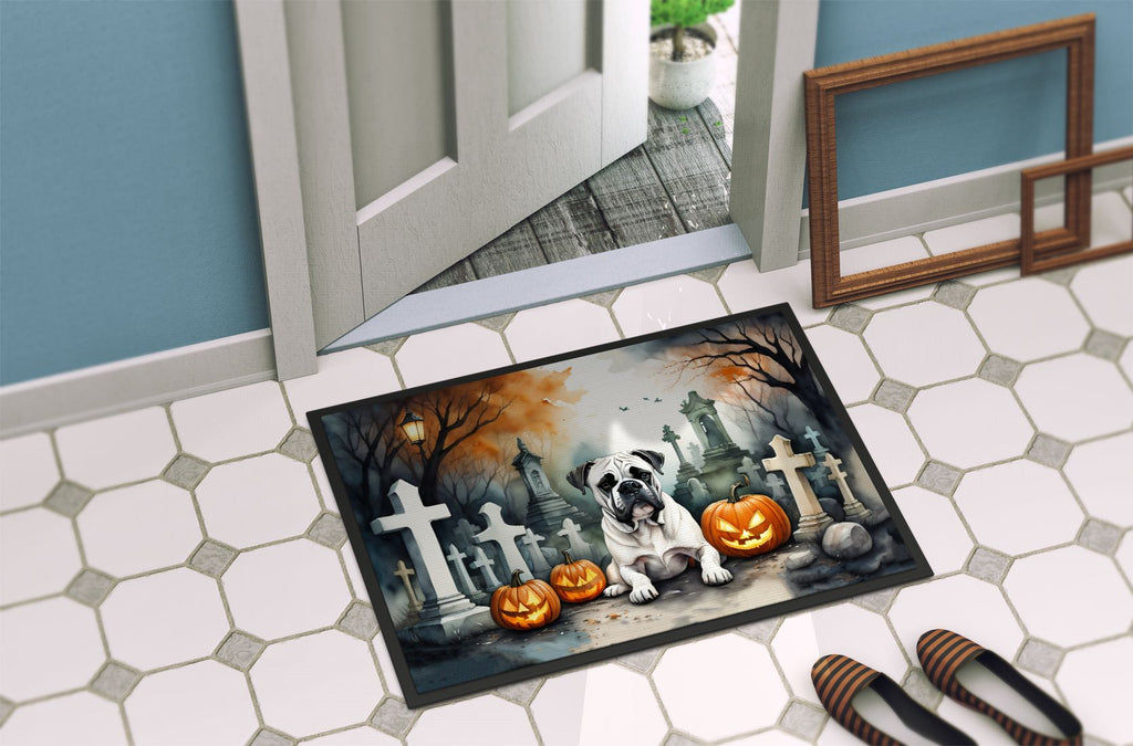 Spooky Boxer Halloween Doormat