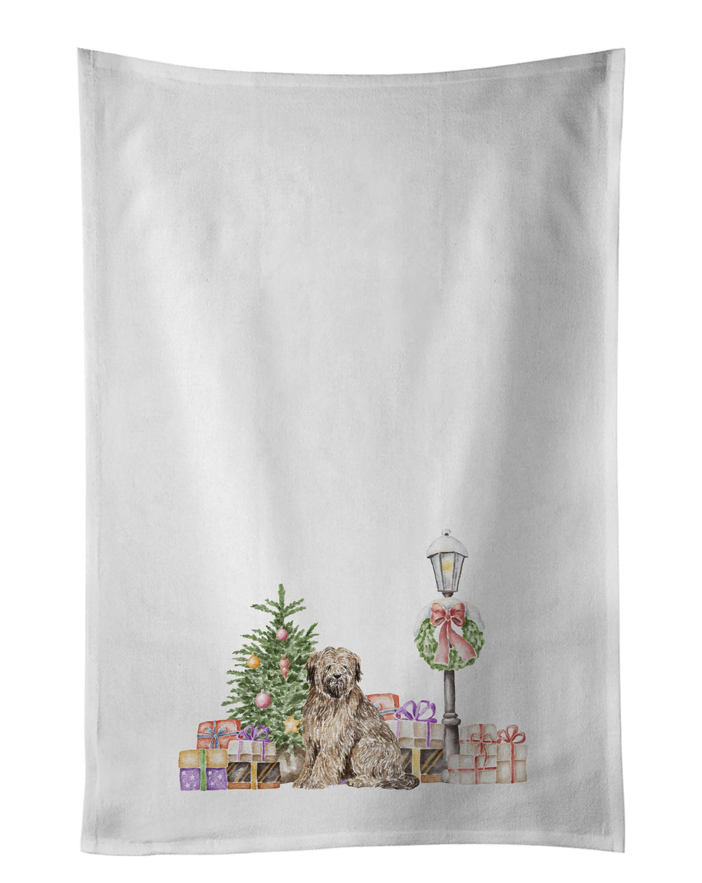 Briard Christmas Wonderland Kitchen Towels