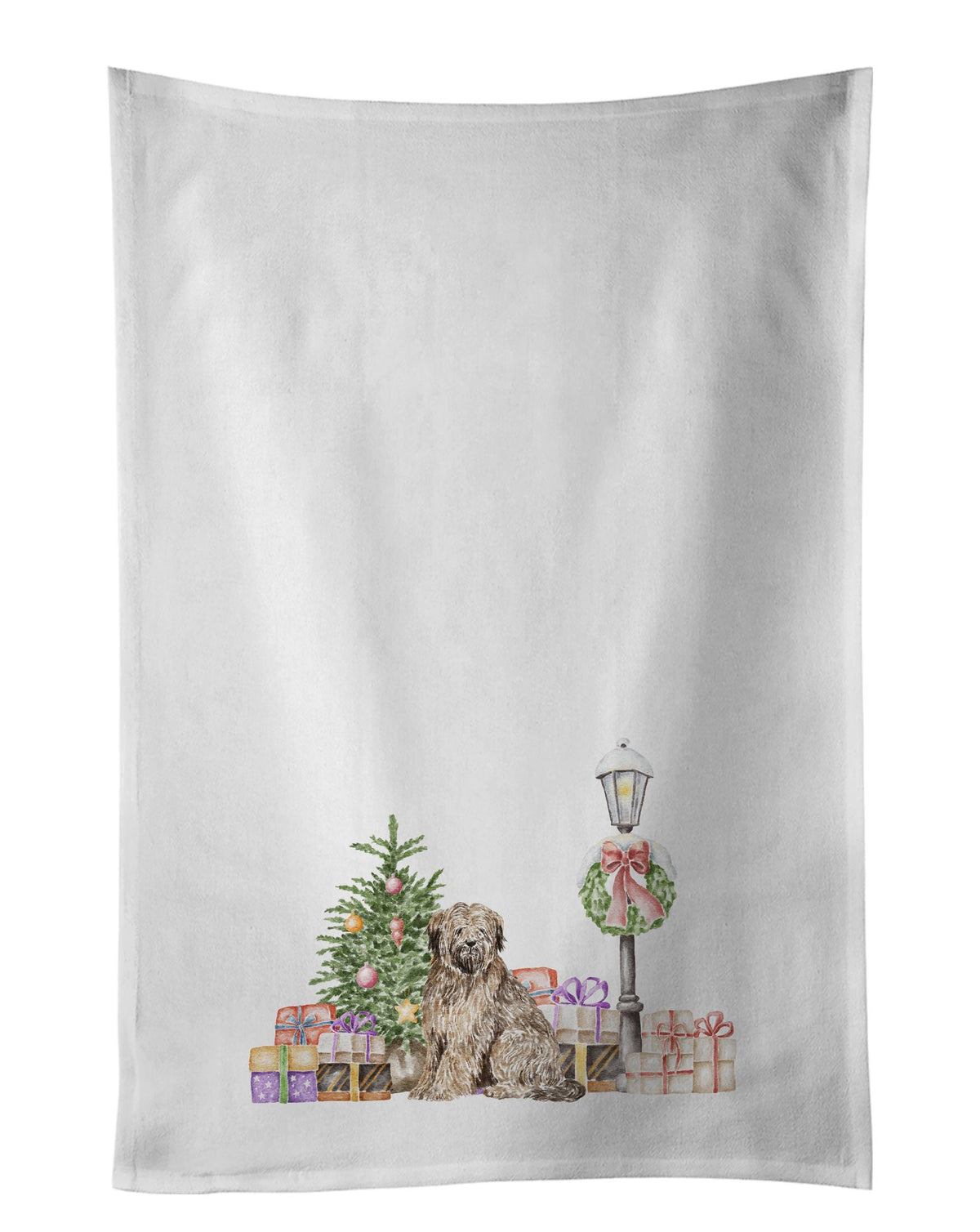 Briard Christmas Wonderland Kitchen Towels