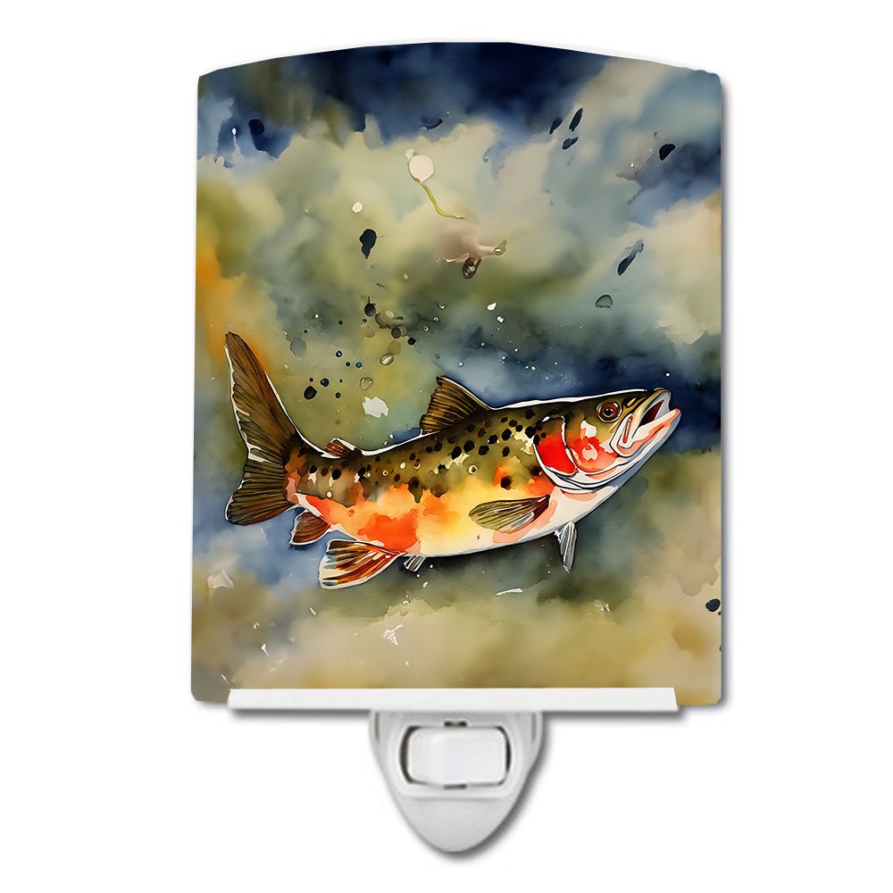 Brook Trout Art Night Light with Soft Glow