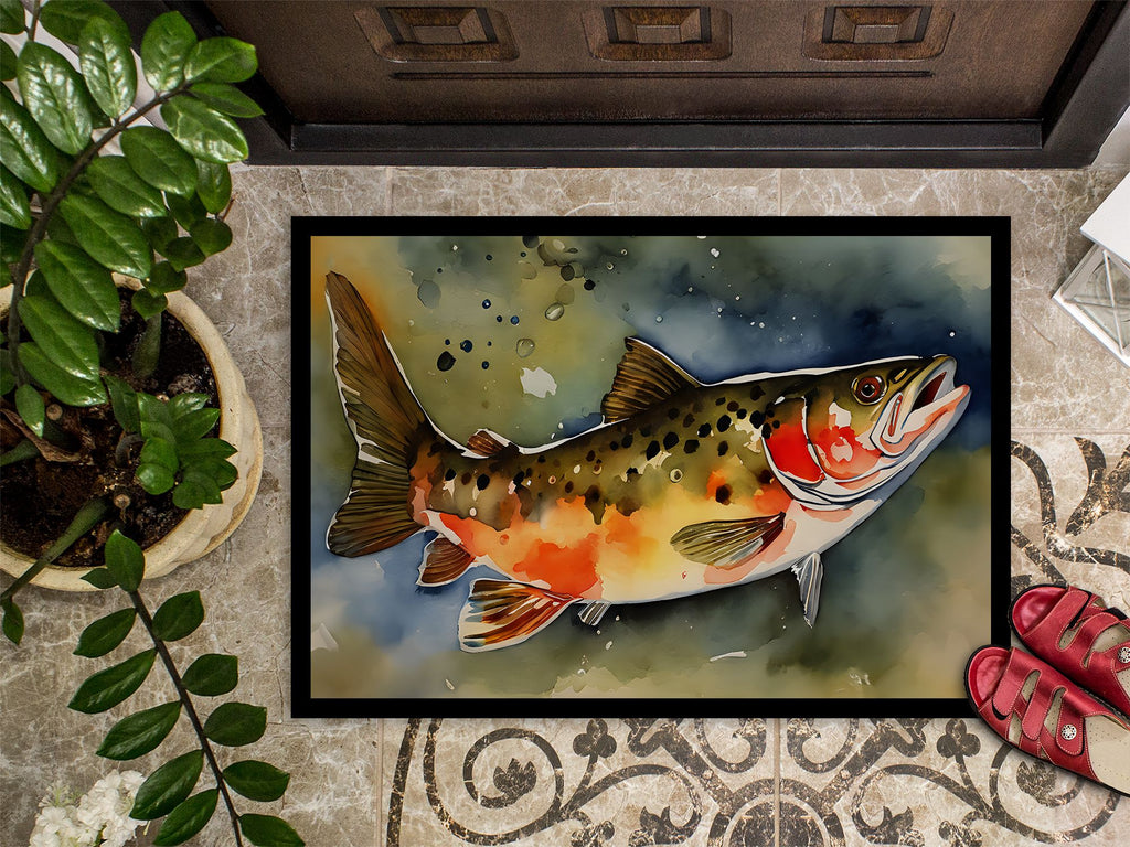 Brook Trout Indoor-Outdoor Entryway Doormat