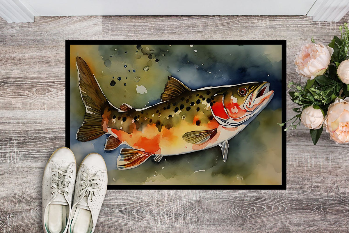 Brook Trout Indoor-Outdoor Entryway Doormat