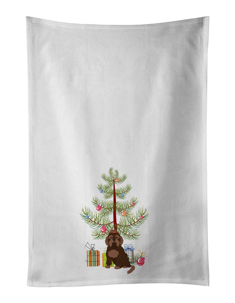 Bichon Frise Christmas Tree Kitchen Towel Set