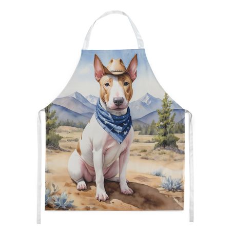Bull Terrier Cowboy Welcome Bib Apron