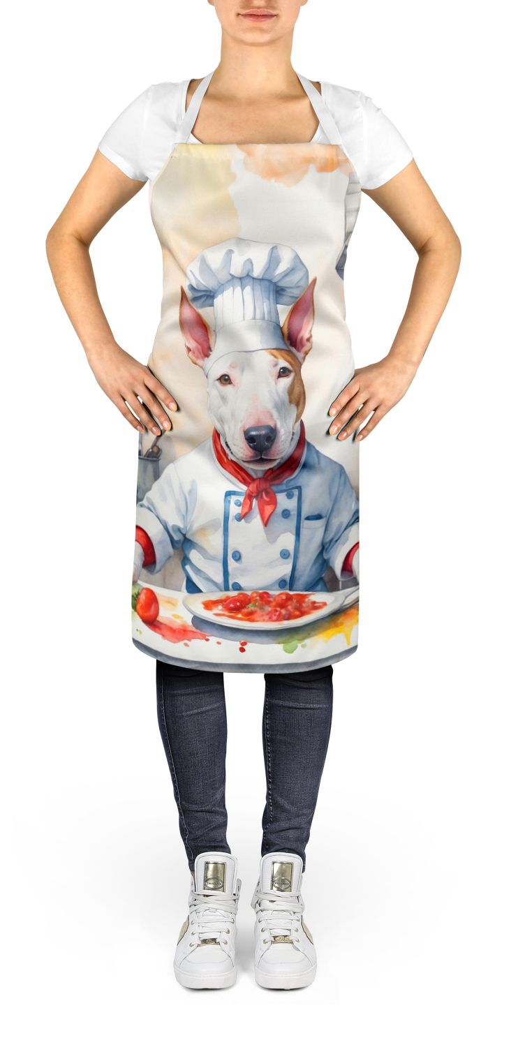 Bull Terrier Chef Artwork Bib Apron