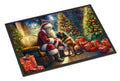 Bullmastiff and Santa Claus Indoor-Outdoor Doormat