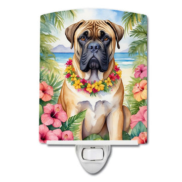 Bullmastiff Luau Decorative Night Light