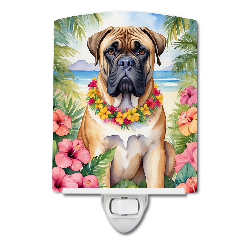 Bullmastiff Luau Decorative Night Light