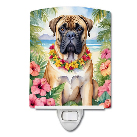 Bullmastiff Luau Decorative Night Light