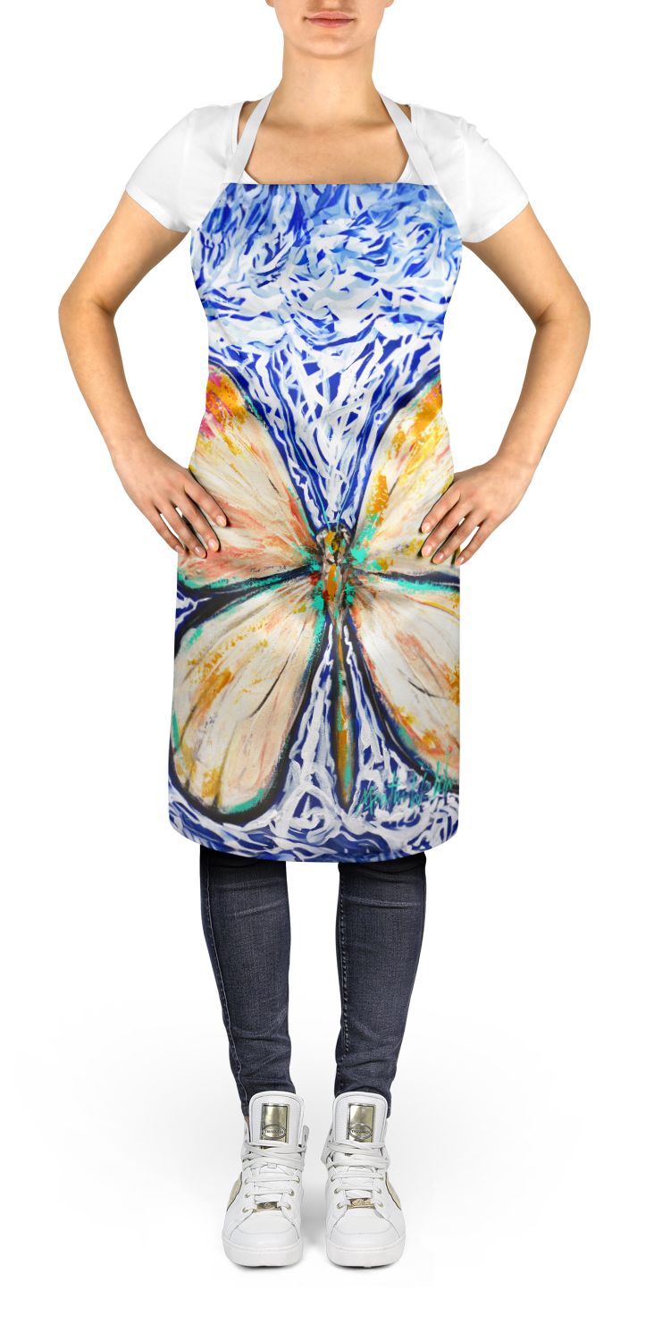 Butterfly Violet Tip Artwork Bib Apron