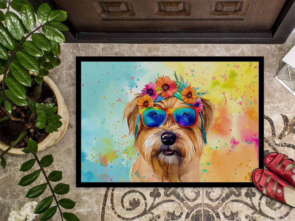 Cairn Terrier Hippie Dawg Indoor-Outdoor Doormat