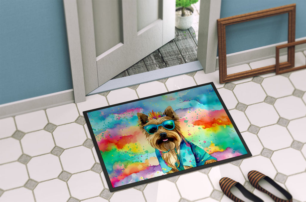 Cairn Terrier Hippie Dawg Decorative Doormat