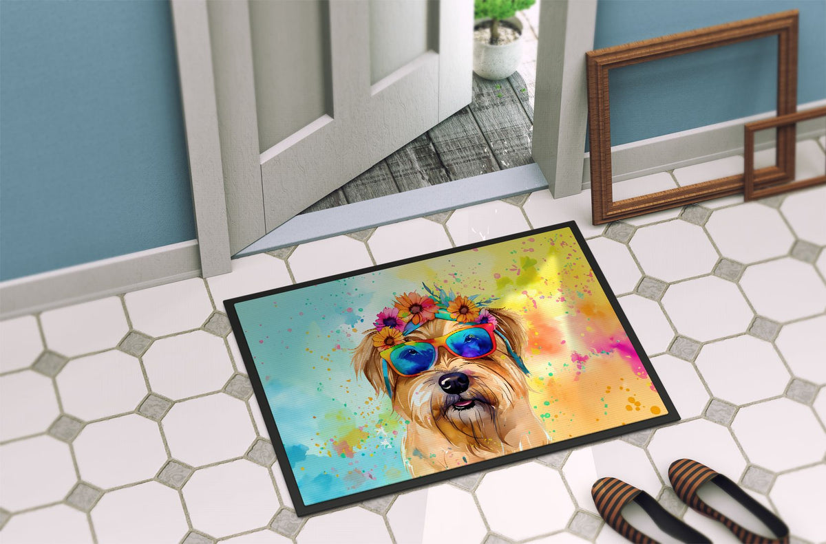 Cairn Terrier Hippie Dawg Indoor-Outdoor Doormat