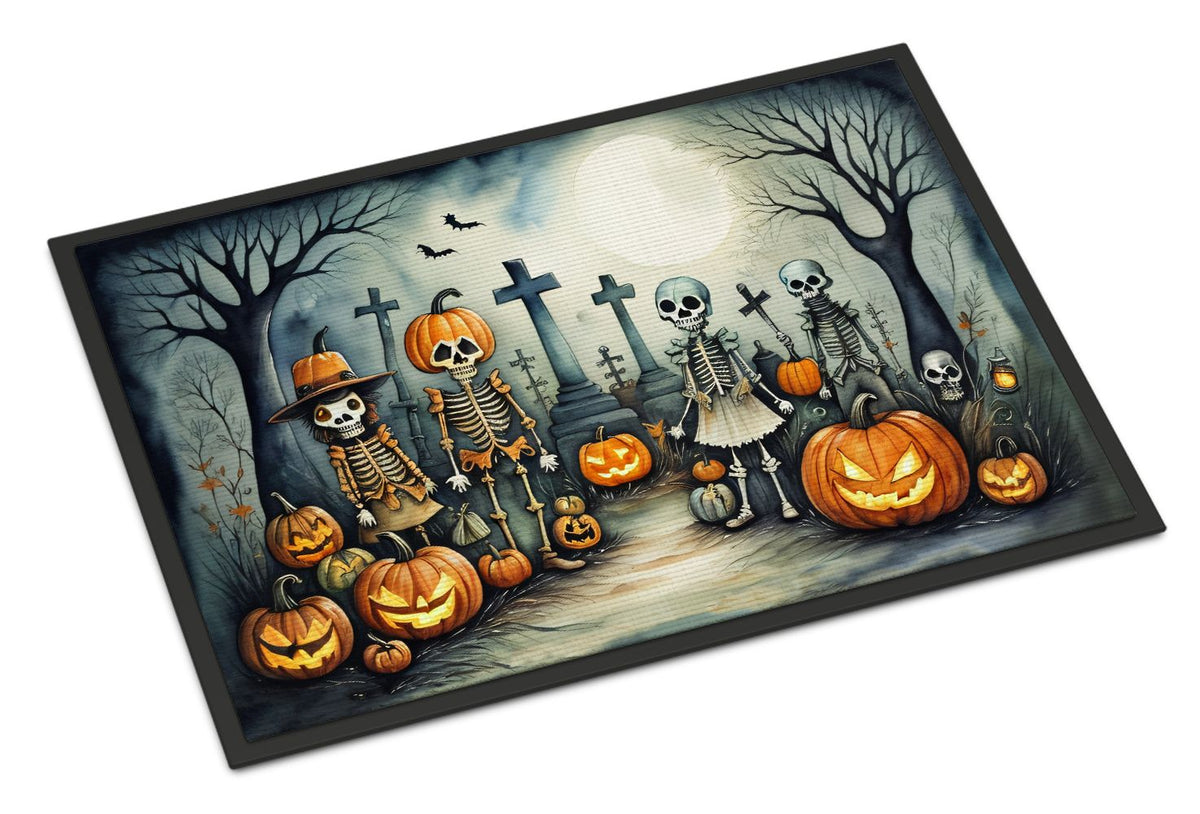 Calacas Skeletons Halloween Entryway Doormat