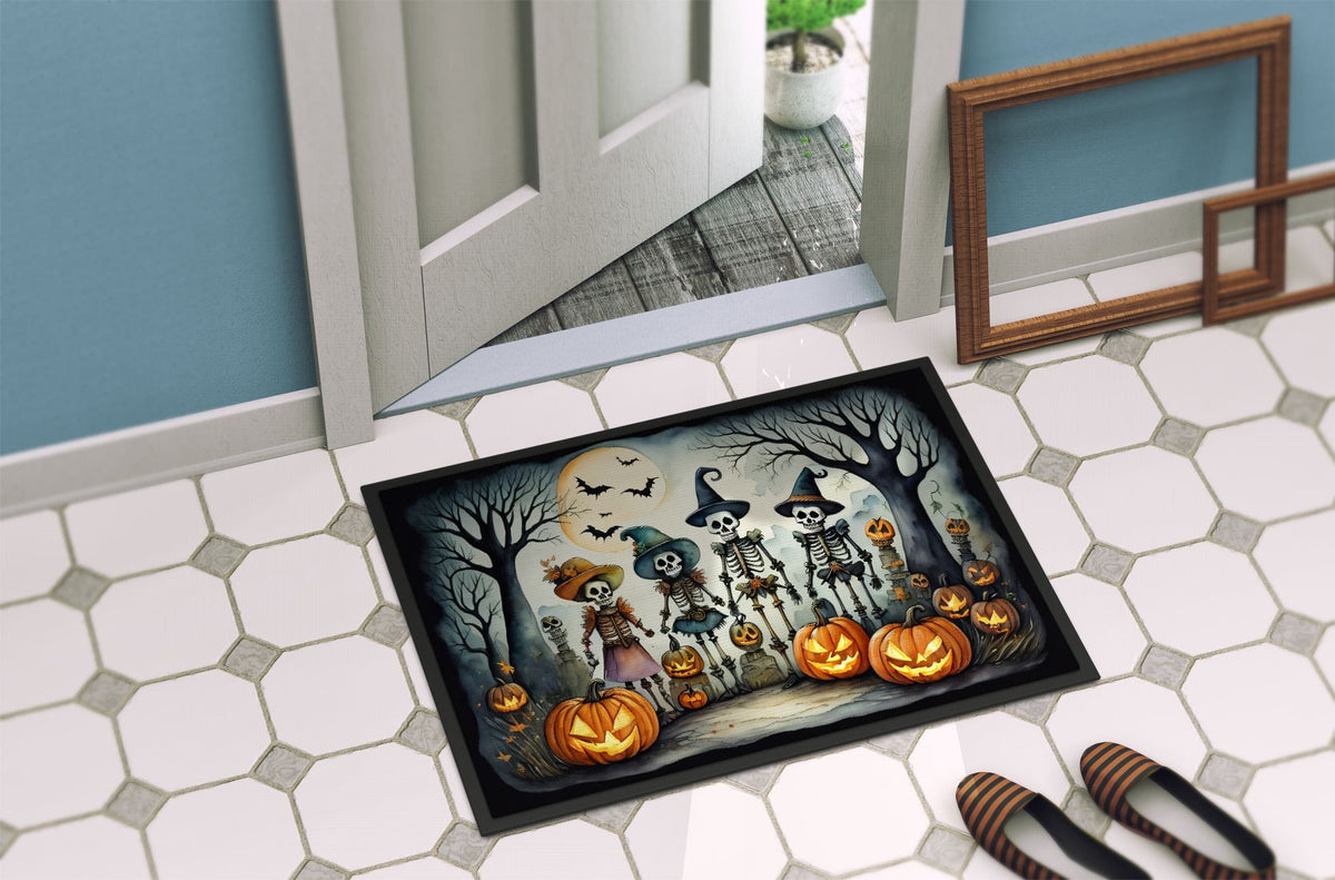 Calacas Skeletons Halloween Artwork Doormat