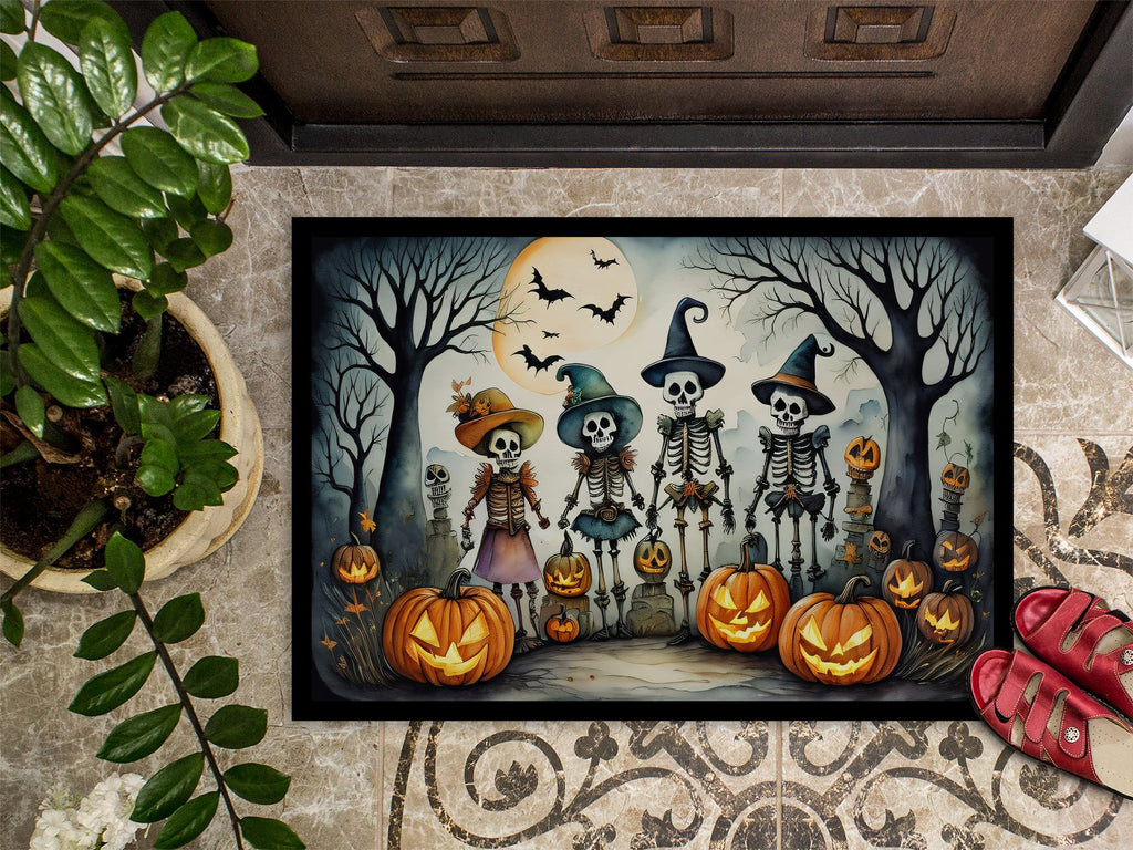 Calacas Skeletons Halloween Artwork Doormat