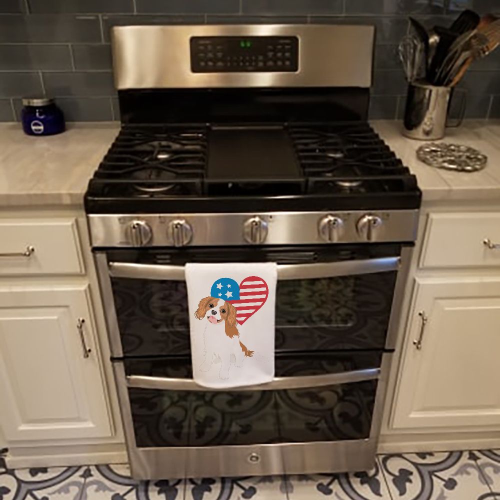 Cavalier King Charles Spaniel Patriotic Kitchen Towels
