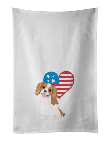 Cavalier King Charles Spaniel Patriotic Kitchen Towels