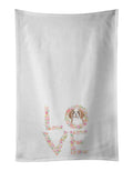 Artistic White Kitchen Towel Set – Absorbent Cotton Decorative Design