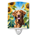 Chesapeake Bay Retriever Sunflower Night Light
