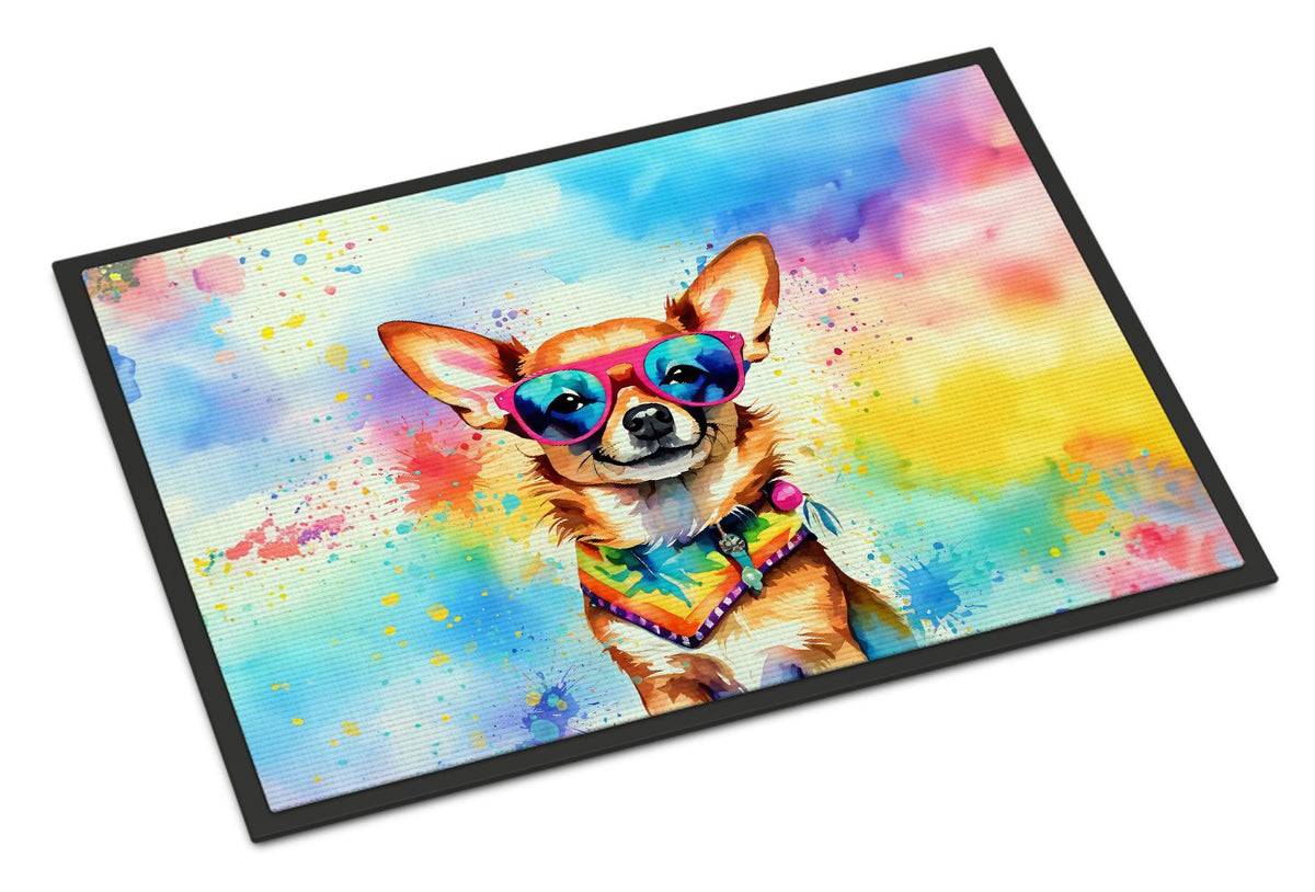 Chihuahua Hippie Dawg Artwork Doormat