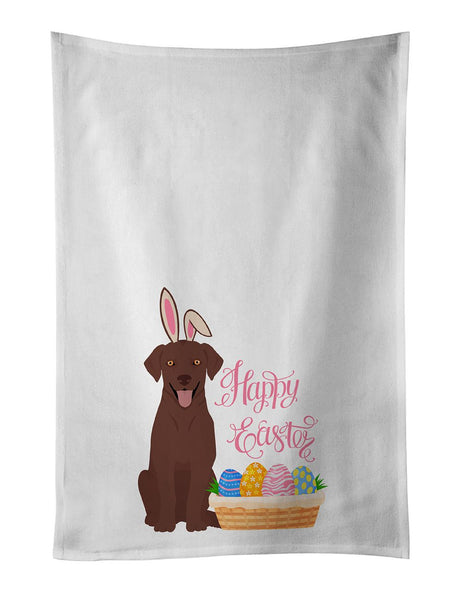 Chocolate Labrador Easter Kitchen Towels, Set of Two