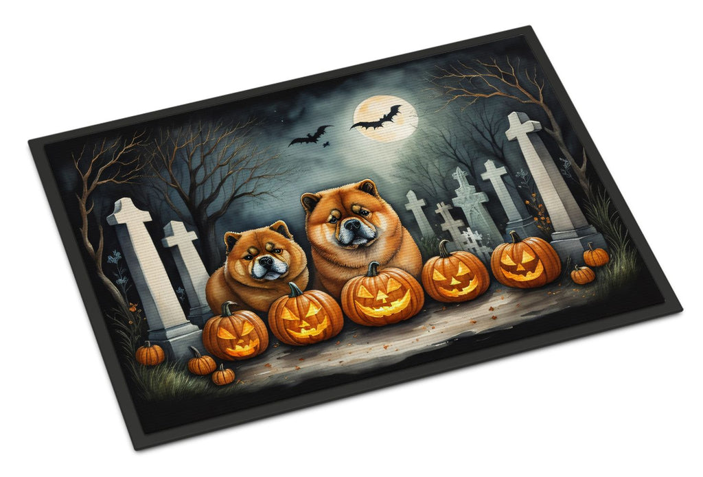 Spooky Chow Chow Halloween Doormat