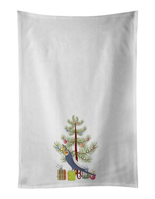 Cockatiel Merry Christmas Kitchen Towels, Set of 2