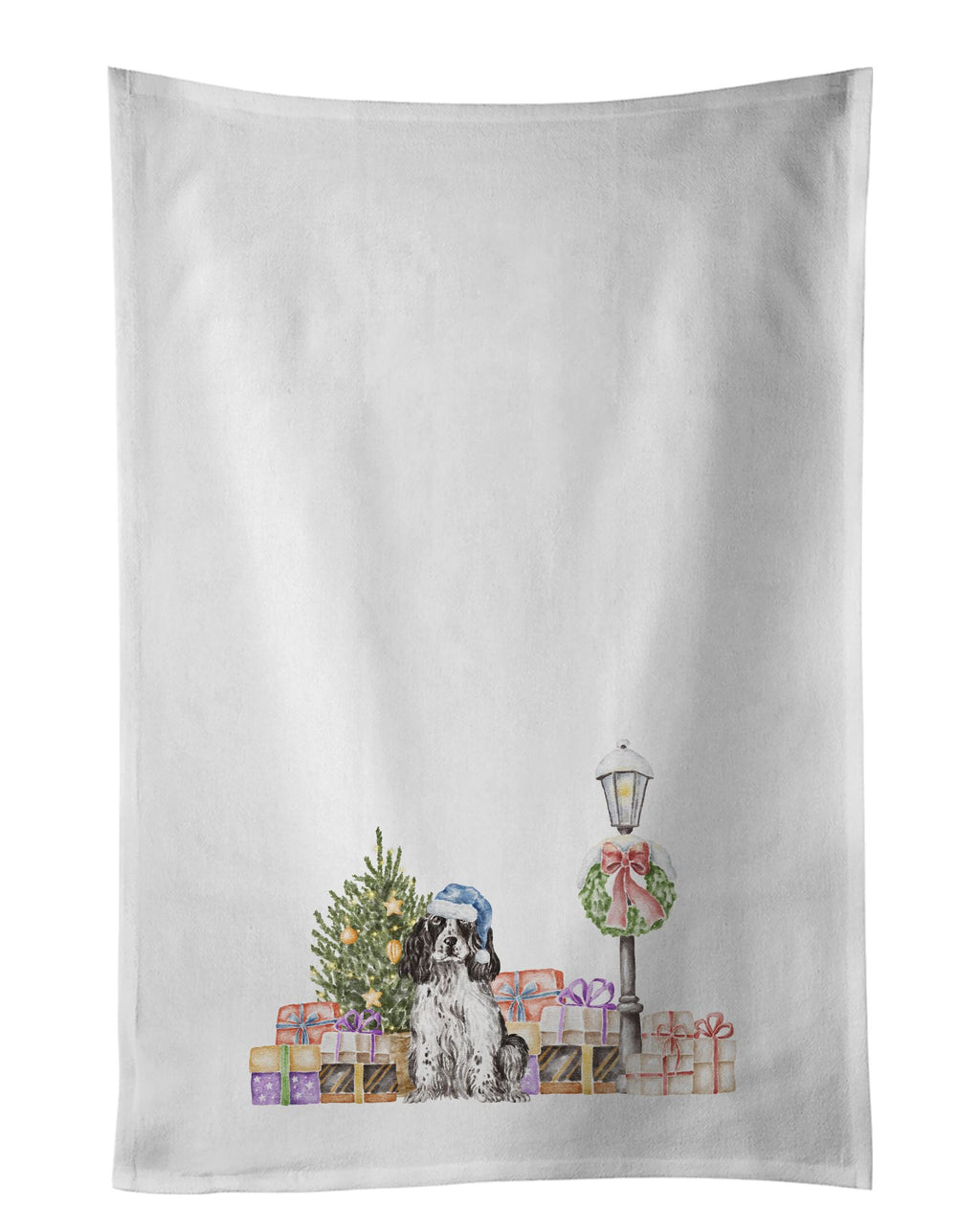 Cocker Spaniel Christmas Wonderland Kitchen Towels