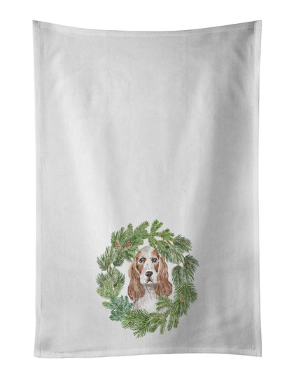 Cocker Spaniel Christmas Wreath Kitchen Towel Set