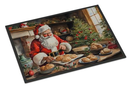 Cookies with Santa Claus Christmas Doormat