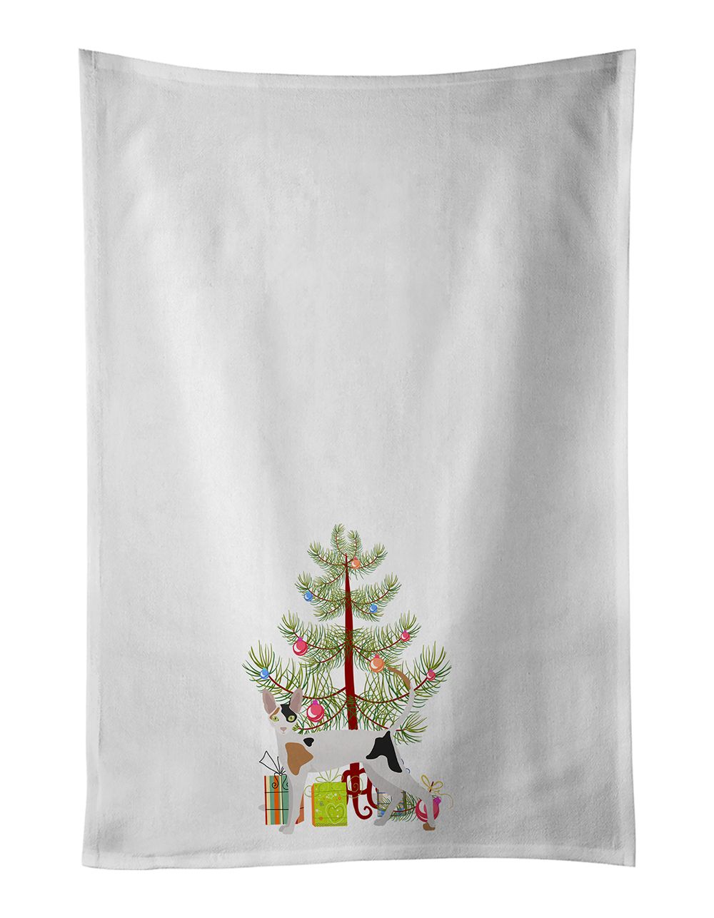 Cornish Rex Merry Christmas Tree Kitchen Towel Set