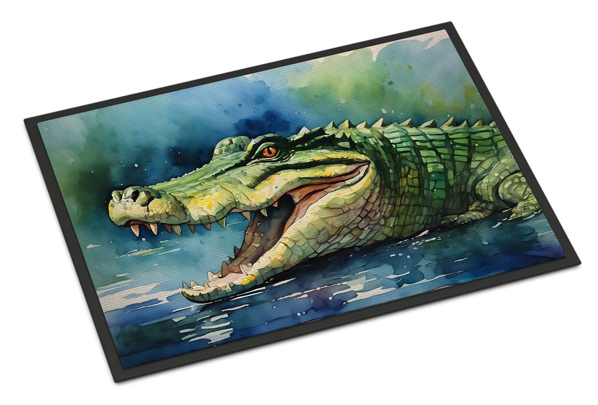 Crocodile Artwork Indoor-Outdoor Doormat