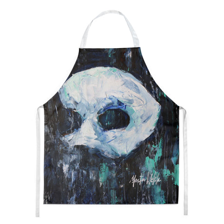 Cryptic Mask Art Bib Apron for Kitchen and Creative Tasks