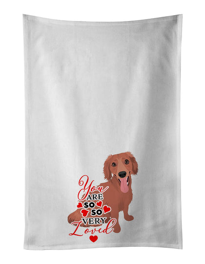 Loved Red Dachshund Kitchen Towel Set