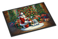Dalmatian and Santa Claus Christmas Doormat