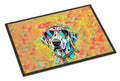 Dalmatian Hippie Dawg Doormat for Porch or Entryway