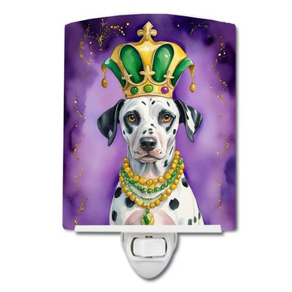 Dalmatian King of Mardi Gras Decorative Night Light