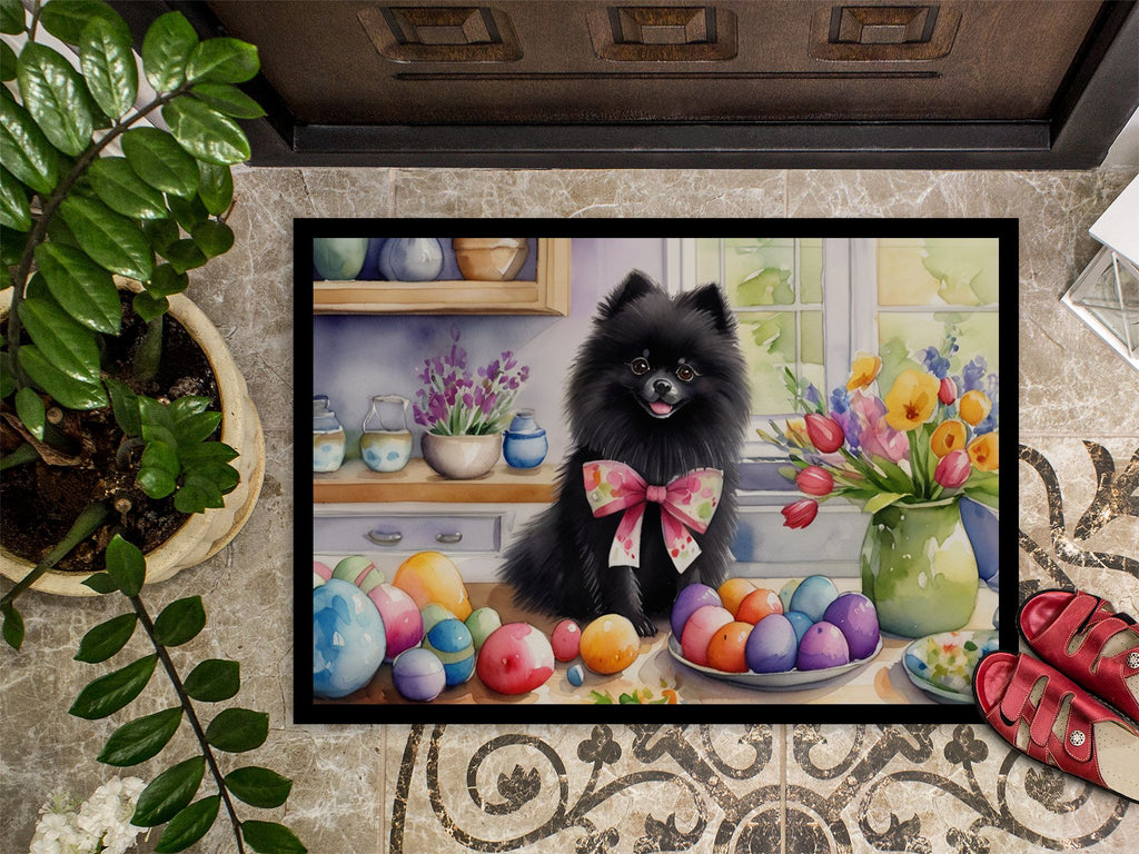 Easter Pomeranian Artwork Doormat